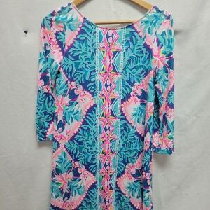 Lilly Pulitzer Pink and Blue Long Sleeve Top